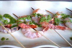 Traveling Bistro Shrimp with Chimichurri