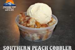 Square Top BBQ Peach Cobbler