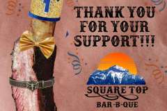 Square Top BBQ 1 Year Anniversary