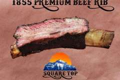 Square Top BBQ Beef Rib