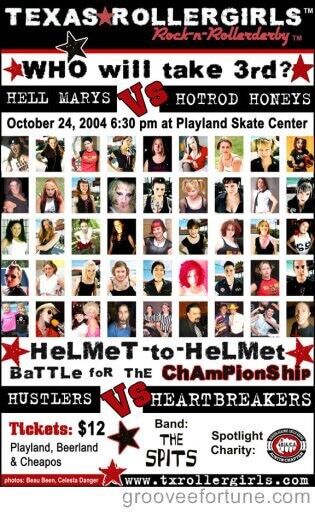 Texas Rollergirls 2004 Championship Poster