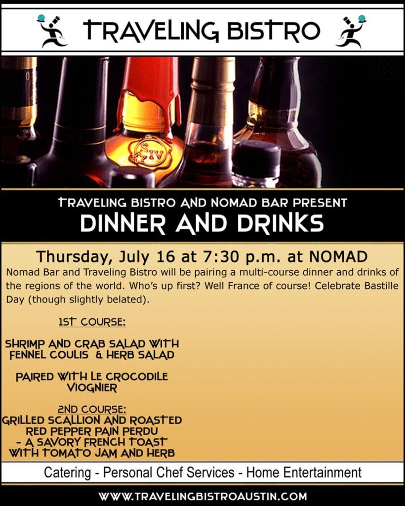 Traveling Bistro Makers Mark Dinner and Drinks